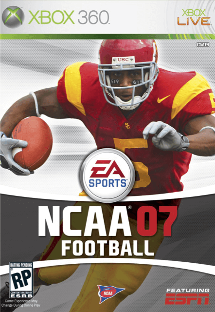 NCAA Football 2007 box art for Xbox 360